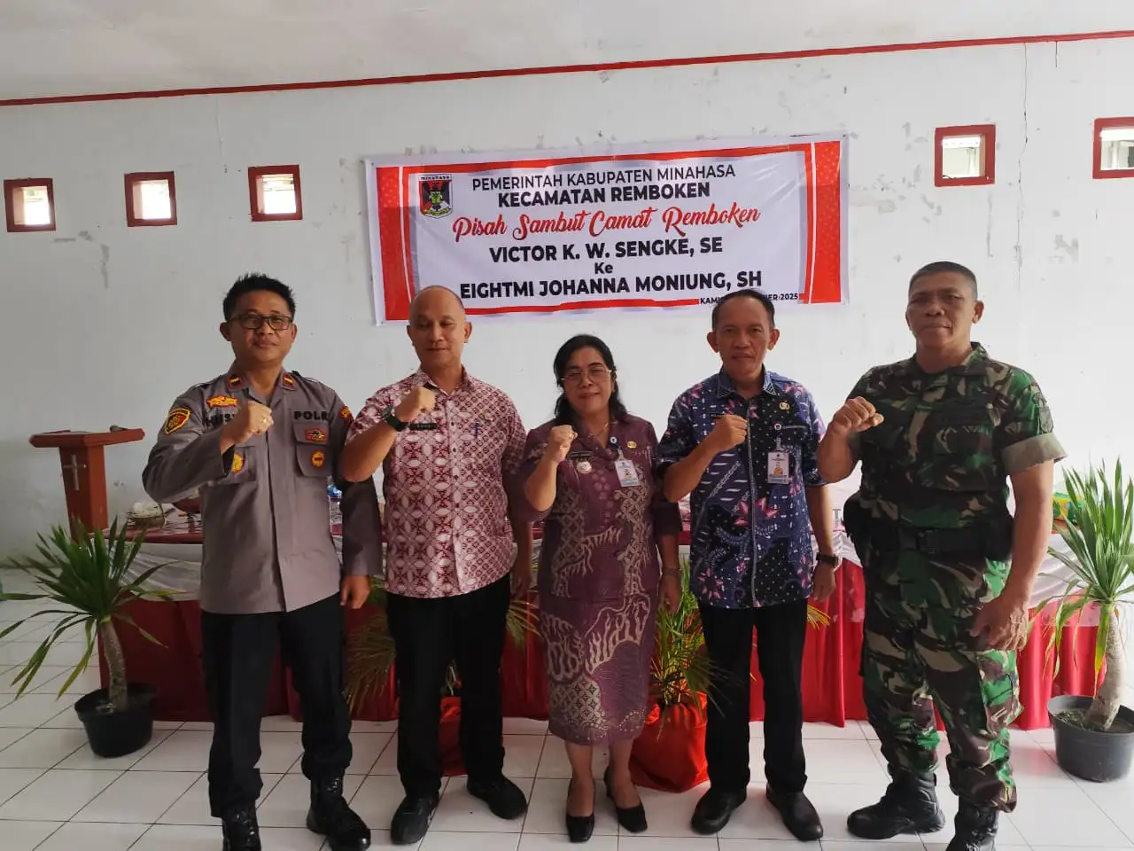Pisah Sambut Camat Remboken, Momentum Kebersamaan dan Sinergi Lintas Sektor
